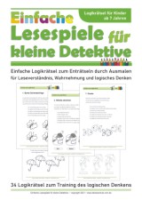 Lesespiele für kleine Detektive