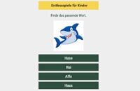 Lesespiel - Bilder und Wörter - Finde das passende Wort.