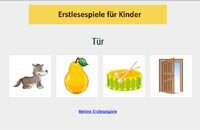 Lesespiel - Wörter und Bilder - Finde das passende Bild.