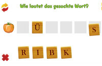 Purzelwörter (Schüttelwörter) - Versteckte Wörter suchen
