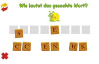 Purzelwörter (Schüttelwörter) - Versteckte Wörter suchen