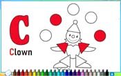 Online Malbuch - Buchstaben lernen - Buchstabe C