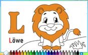 Online Malbuch - Buchstaben lernen - Buchstabe