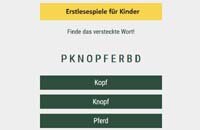 Buchstabenkette - Suche das Wort!