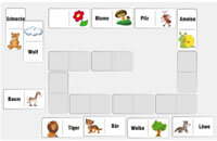 Domino - Alphabet spielerisch lernen | Wort und Bild