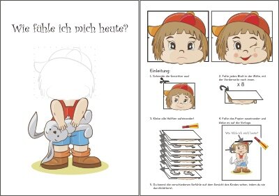 Bastelvorlage - Heute fühle ich mich ... Gefühle aussprechen und benennen