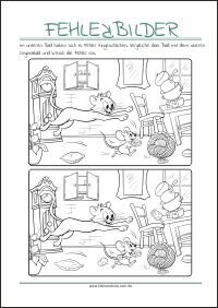 Suchbilder Spiel für Kinder als gratis PDF-Vorlagen zum Ausdrucken