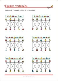 Punkte verbinden – Arbeitsblätter zur Förderung der Auge-Hand-Koordination zum Ausdrucken