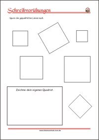 Schwung- und Schreibvorübungen Übungen Arbeitsblätter zum Ausdrucken