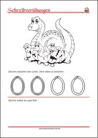Schwung- und Schreibvorübungen Übungen Arbeitsblätter zum Ausdrucken