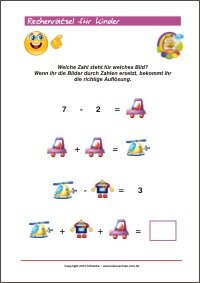 Rechenrätsel Training für Kinder