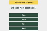 Reimwörter - Ein Wort passt nicht!