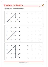 Punkte verbinden – Arbeitsblätter zur Förderung der Auge-Hand-Koordination zum Ausdrucken