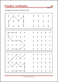 Punkte verbinden – Arbeitsblätter zur Förderung der Auge-Hand-Koordination zum Ausdrucken