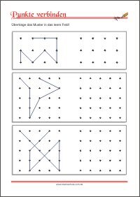 Punkte verbinden – Arbeitsblätter zur Förderung der Auge-Hand-Koordination zum Ausdrucken