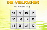 Die Vielfachen - Online-Übung für Grundschulkinder