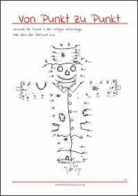 Rätsel-Zahlenbilder - Von Punkt zu Punkt als gratis PDF-Vorlagen zum Ausdrucken