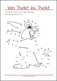 Rätsel-Zahlenbilder - Von Punkt zu Punkt als gratis PDF-Vorlagen zum Ausdrucken