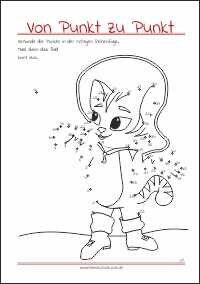 Verbinde die Punkte - Von Punkt zu Punkt als gratis PDF-Vorlagen zum Ausdrucken