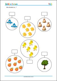 Wie oft siehst du? - Kostenlose Arbeitsblätter als PDF zum Ausdrucken
