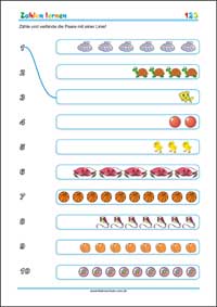 Wie oft siehst du? - Kostenlose Arbeitsblätter als PDF zum Ausdrucken