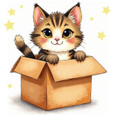 Kleine Katze Schiebepuzzle - Kostenloses Online-Puzzlespiel für Kinder