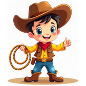 Cowboy Schiebepuzzle - Kostenloses Online-Puzzlespiel für Kinder