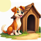 Hundehaus Schiebepuzzle - Kostenloses Online-Puzzlespiel für Kinder