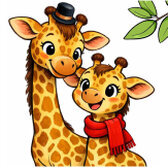 Giraffe Schiebepuzzle - Kostenloses Online-Puzzlespiel für Kinder