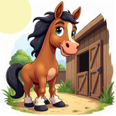 Pferd Schiebepuzzle - Kostenloses Online-Puzzlespiel für Kinder