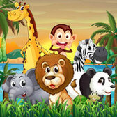 Im Dschungel Jigsaw Puzzle - Kostenloses Online-Puzzlespiel für Kinder