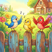 Vögel Jigsaw Puzzle - Kostenloses Online-Puzzlespiel für Kinder