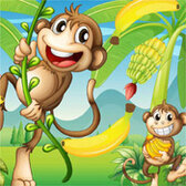 Affe Jigsaw Puzzle - Kostenloses Online-Puzzlespiel für Kinder
